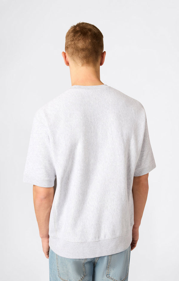 CHAMPION CREWNECK SHORT SLEEVES SWEAT GREY