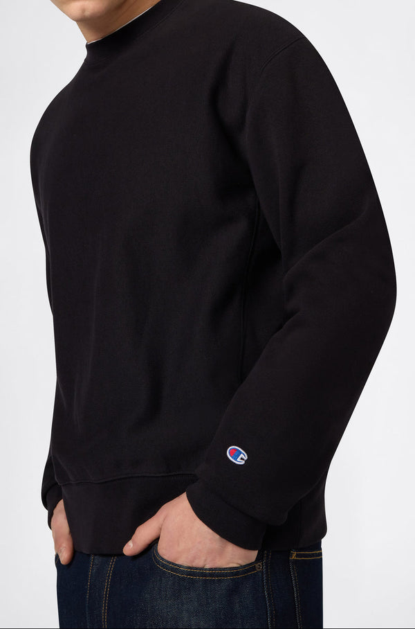 CHAMPION CREWNECK SWEATSHIRT BLACK