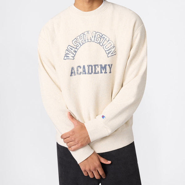 CHAMPION CREWNECK SWEATSHIRT CREME — Champion