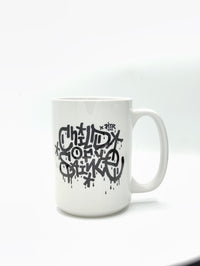 CHILD OF SAINTE OG COS MUG WHITE BLACK