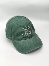 CHILD OF SAINTE VINTAGE GREEN DAD CAP