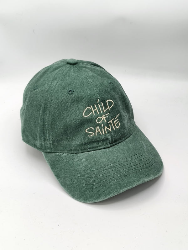 CHILD OF SAINTE VINTAGE GREEN DAD CAP — Child Of Sainté