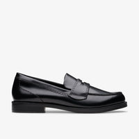 CLARKS STRAVEN EDGE BLACK LEATHER