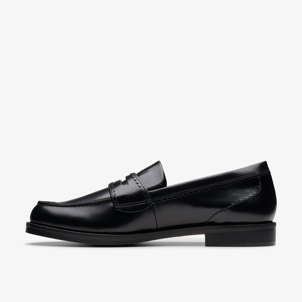 CLARKS STRAVEN EDGE BLACK LEATHER