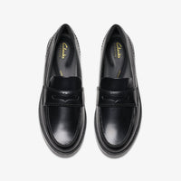 CLARKS STRAVEN EDGE BLACK LEATHER
