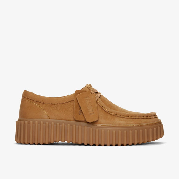 CLARKS TORHILL BEE LIGHT TAN NUBUCK — Clarks