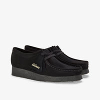 CLARKS WALLABEE BLACK SUEDE