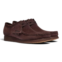 CLARKS WALLABEE CHOCOLATE SUEDE