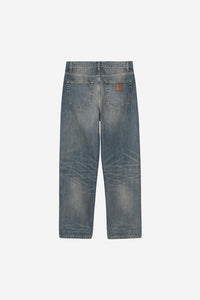 Carhartt Wip AARON PANT Blue worn washed