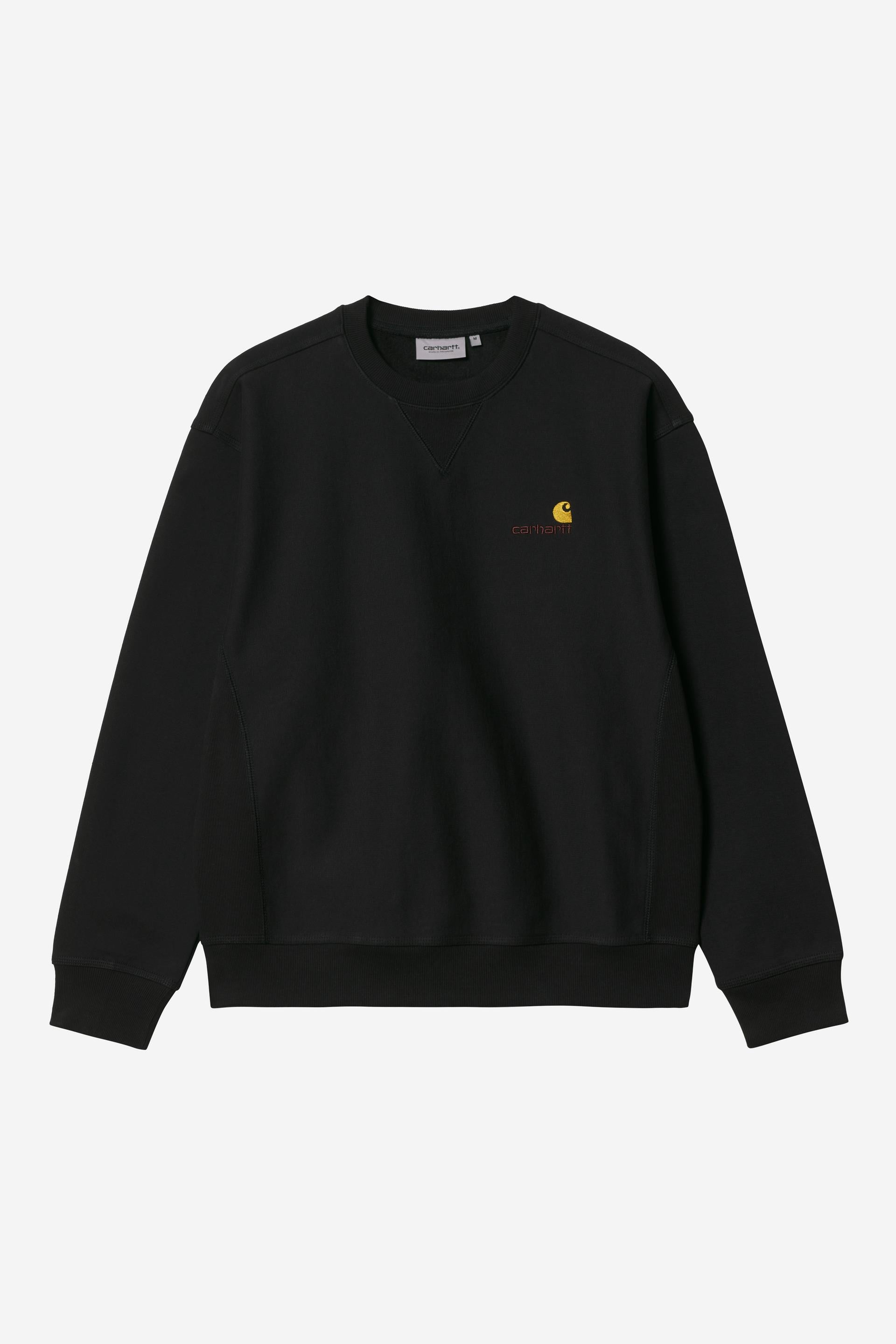 Carhartt Wip AMERICAN SCRIPT SWEAT Black