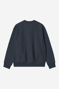 Carhartt Wip AMERICAN SCRIPT SWEAT Deep Night