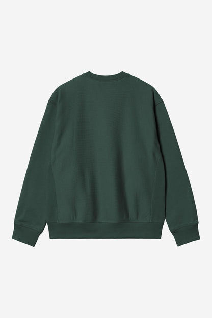 Carhartt Wip AMERICAN SCRIPT SWEAT Kale Green