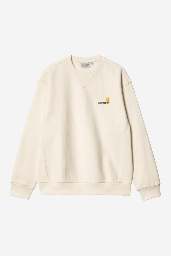 Carhartt Wip AMERICAN SCRIPT SWEAT Natural — Carhartt Wip