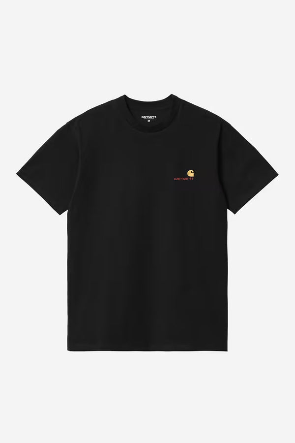 Carhartt Wip AMERICAN SCRIPT S/S TEE Black — Carhartt Wip