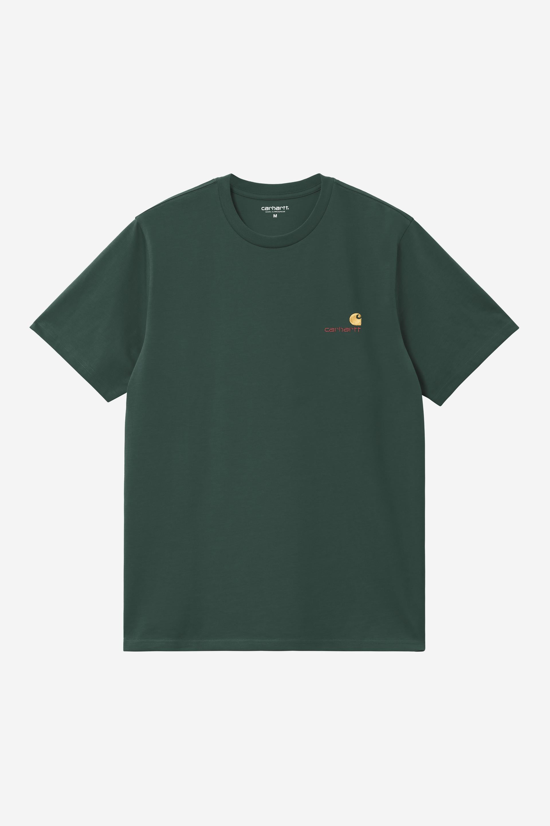 Carhartt Wip AMERICAN SCRIPT S/S TEE Kale Green