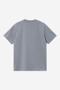 Carhartt Wip AMERICAN SCRIPT S/S TEE Shady Blue