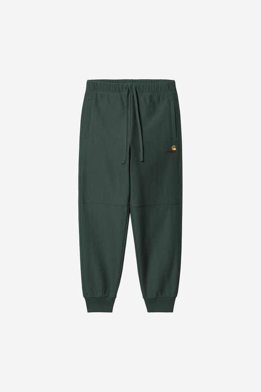 Carhartt Wip AMERICAN SCRIP JOGGING PANT Kale Green
