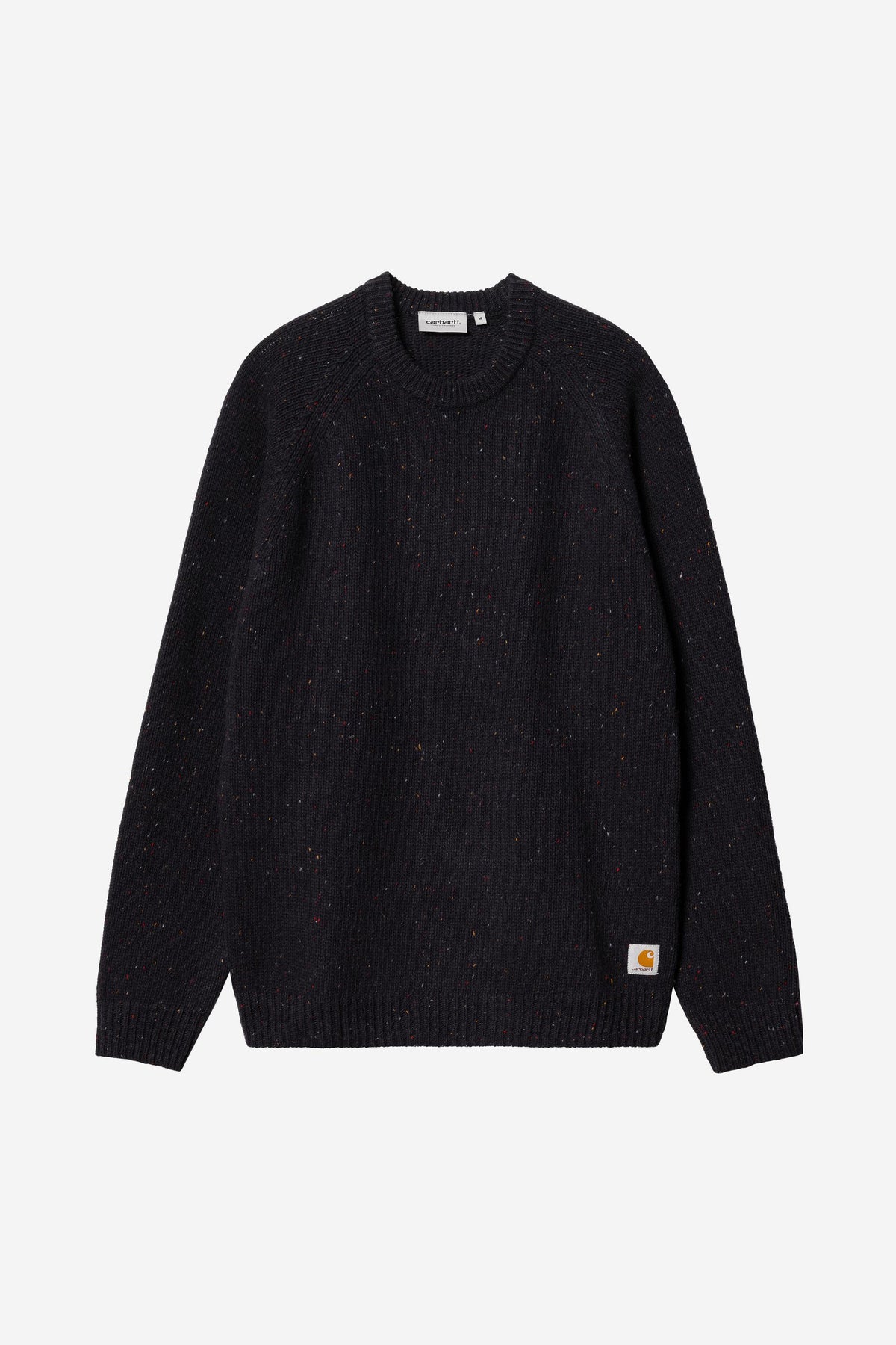 Carhartt Wip ANGLISTIC SWEATER Speckled Dark Navy