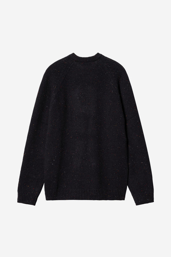 Carhartt Wip ANGLISTIC SWEATER Speckled Dark Navy