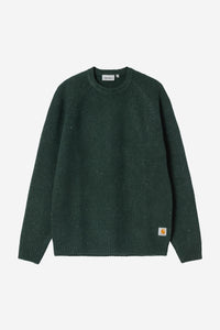 Carhartt Wip ANGLISTIC SWEATER Speckled Dark Scarab