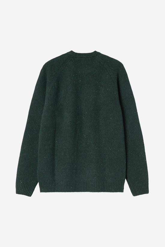 Carhartt Wip ANGLISTIC SWEATER Speckled Dark Scarab