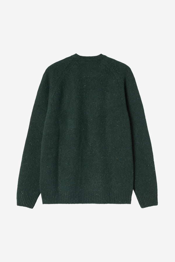 Carhartt Wip ANGLISTIC SWEATER Speckled Dark Scarab