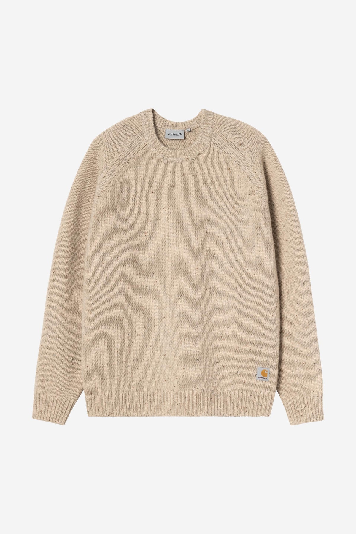 Carhartt Wip ANGLISTIC SWEATER Speckled Fleur de Sel