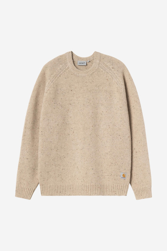 Carhartt Wip ANGLISTIC SWEATER Speckled Fleur de Sel — Carhartt WIP