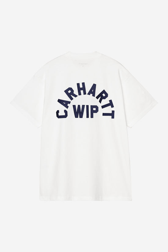 Carhartt Wip ARCH SCRIPT S/S TEE White / Dark Navy