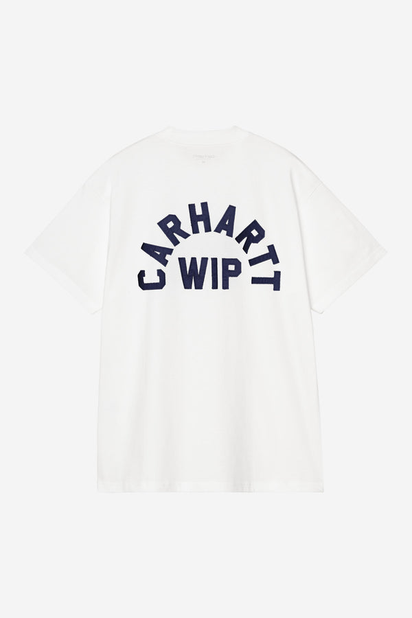 Carhartt Wip ARCH SCRIPT S/S TEE White / Dark Navy