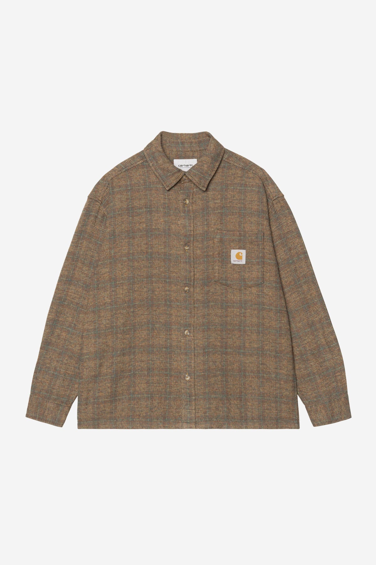 Carhartt Wip BAGLEY L/S SHIRT Bagley Check Hamilton Brown
