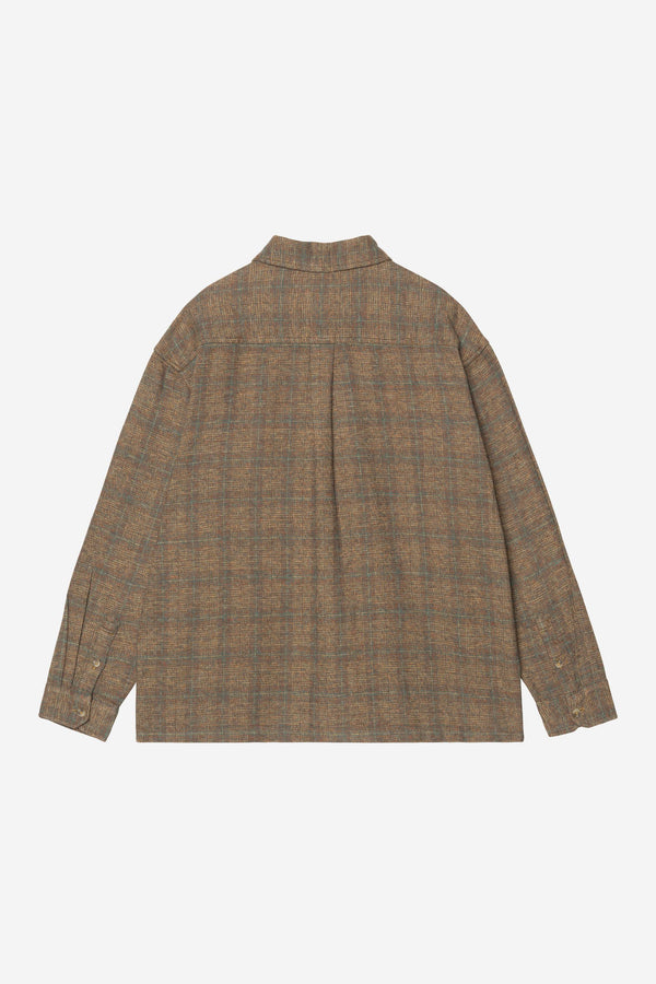 Carhartt Wip BAGLEY L/S SHIRT Bagley Check Hamilton Brown