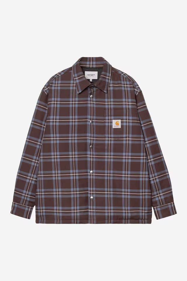 Carhartt Wip BAIRD SHIRT JACKET Baird Check Palisander