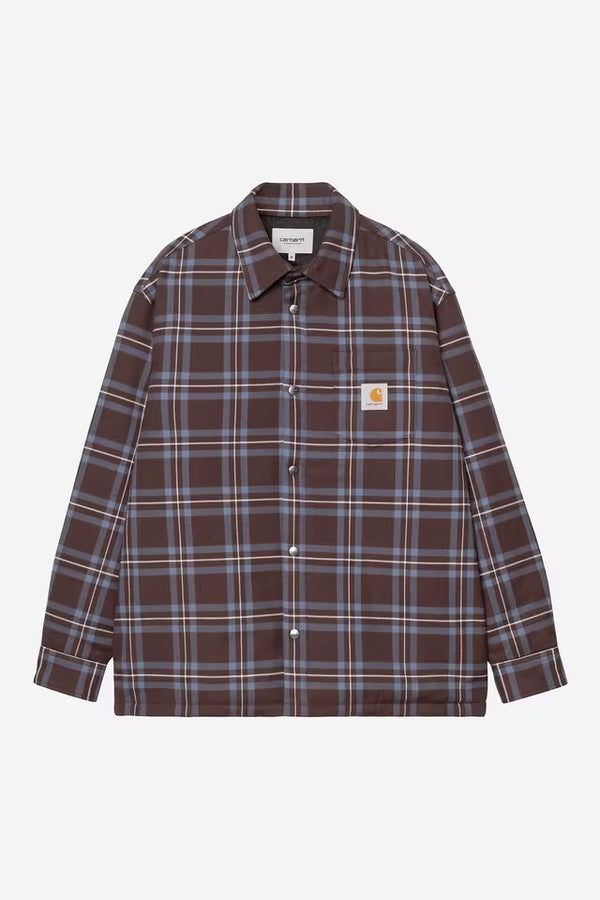 Carhartt Wip BAIRD SHIRT JACKET Baird Check Palisander — Carhartt Wip
