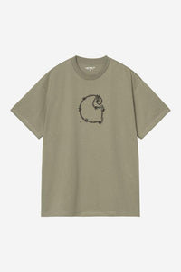 Carhartt Wip BARBWIRE C S/S TEE Dollar Green
