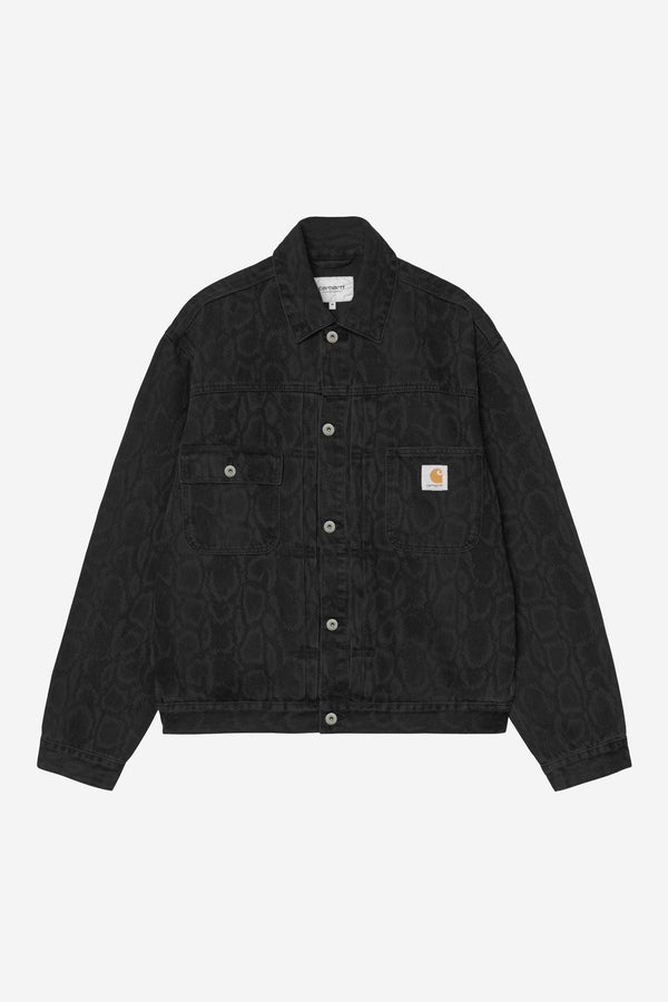 Carhartt Wip BELMAR JACKET Black stone washed — Carhartt Wip