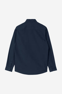Carhartt Wip BOLTON L/S SHIRT Dark Navy garment dyed