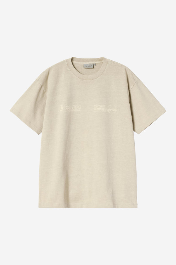 Carhartt Wip BOXED S/S TEE Fleur De Sel garment dyed