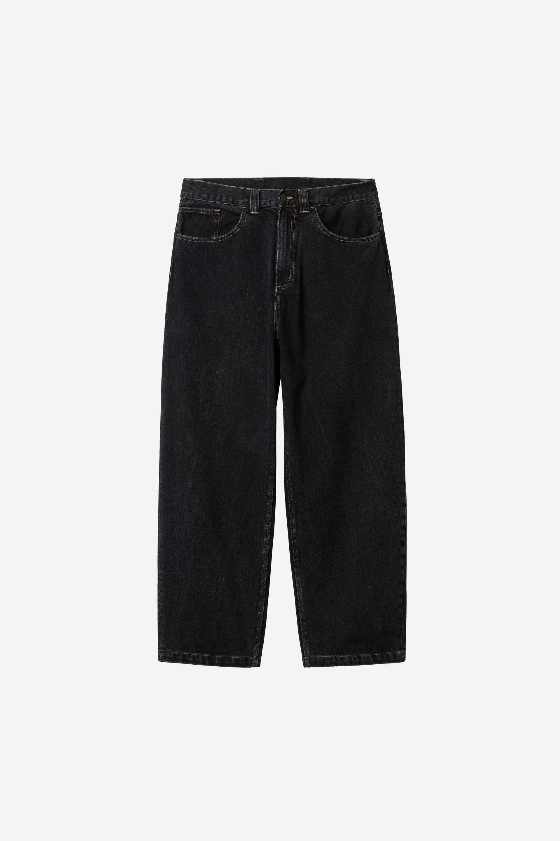 Carhartt Wip BRANDON PANT Black stone washed