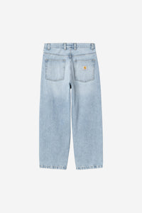 Carhartt Wip BRANDON PANT Blue heavy worn bleached