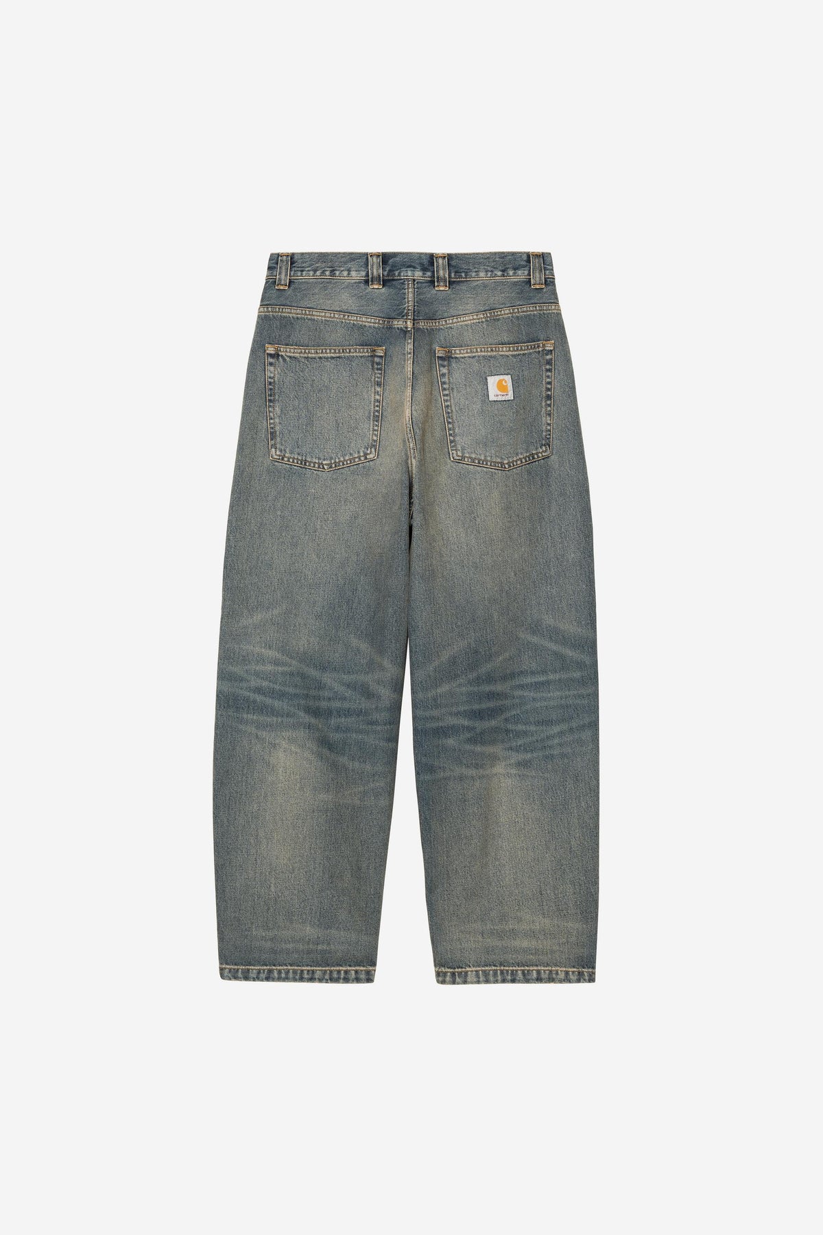 Carhartt Wip BRANDON PANT Blue worn used wash