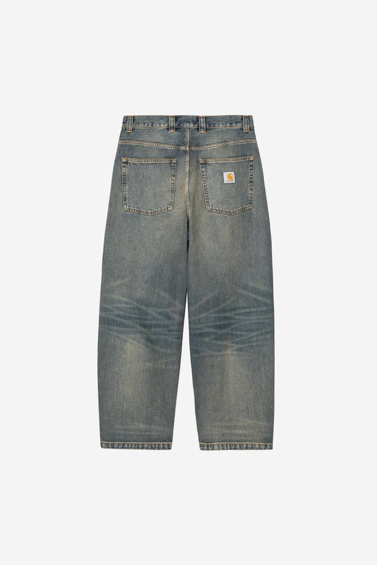 Carhartt Wip BRANDON PANT Blue worn used wash — Carhartt WIP