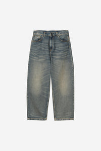 Carhartt Wip BRANDON PANT Blue worn used wash