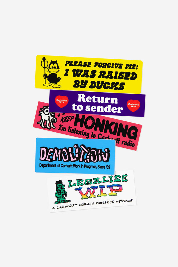 Carhartt Wip BUMPER STICKER PACK Multicolor