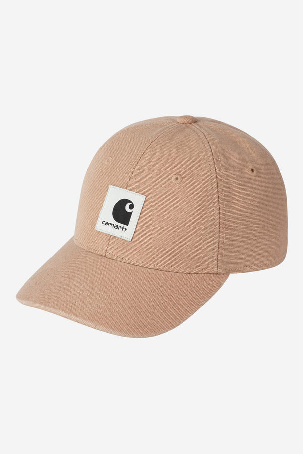 Carhartt Wip CANVAS CAP Dusty H Brown stone washed — Carhartt Wip