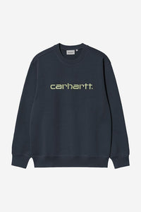 Carhartt Wip CARHARTT SWEAT Deep Night / Gentle Green
