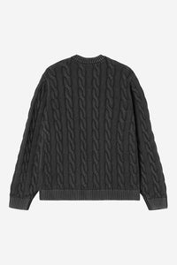 Carhartt Wip CARTER SWEATER Black Garment dyed