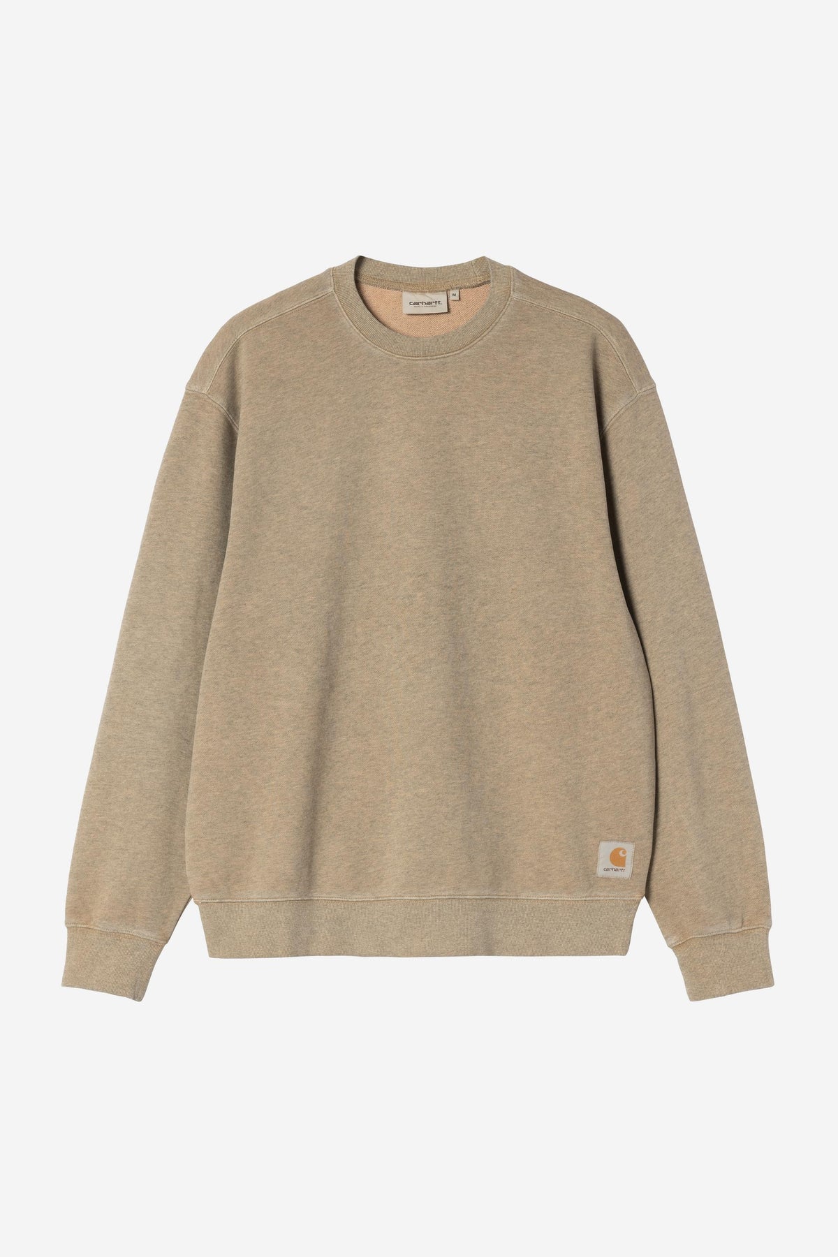 Carhartt Wip CASPIAN SWEAT Dusty H Brown Heather garment dyed