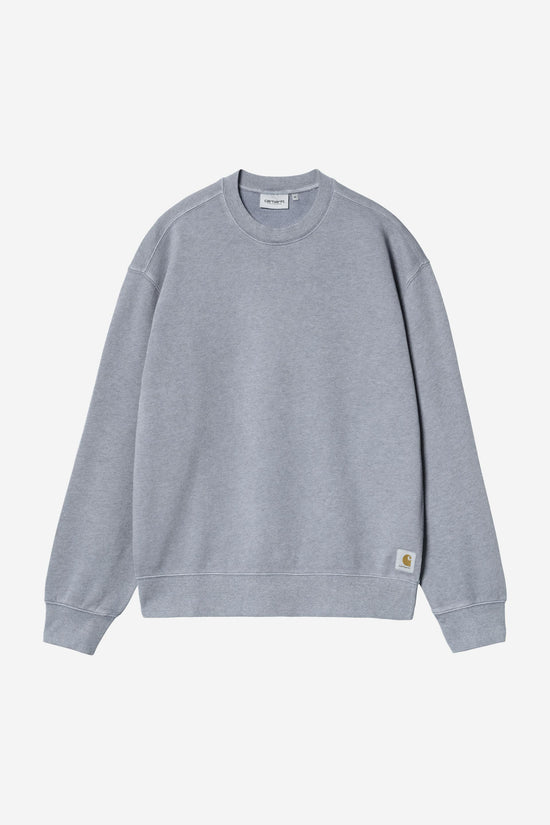 Carhartt Wip CASPIAN SWEAT Shady Blue Heather garment dyed — Carhartt WIP