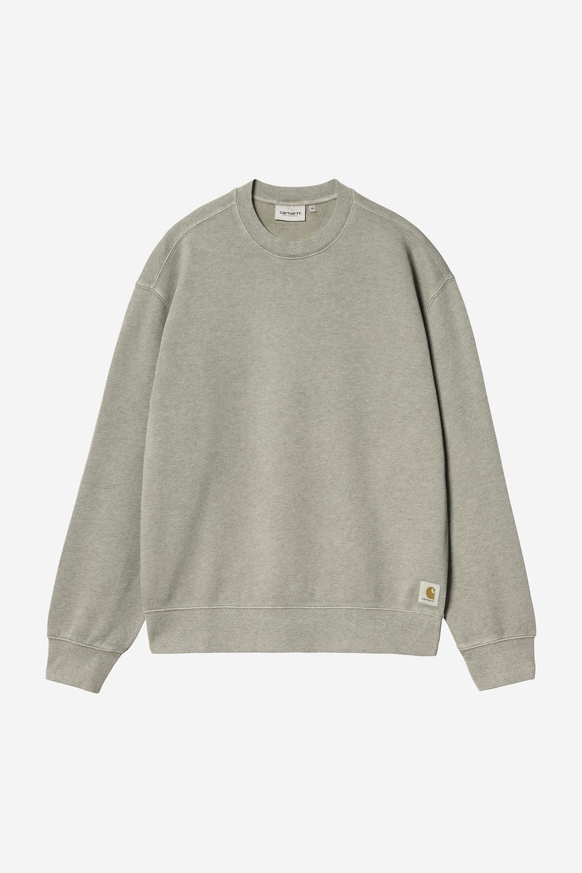 Carhartt Wip CASPIAN SWEAT Shady Green Heather garment dyed